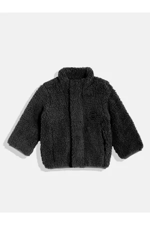 Ralph Lauren Boys Black Self Design Bomber Jacket