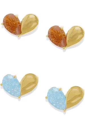Blisscovered Pack Of 2 Contemporary Studs Earrings