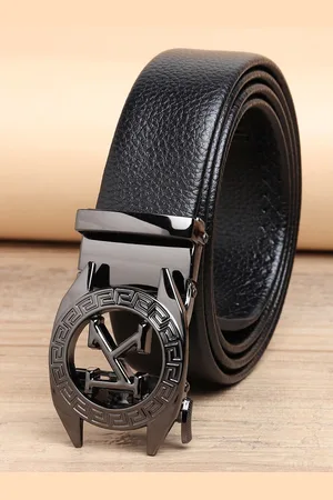 ZORO Men Black Textured PU Belt