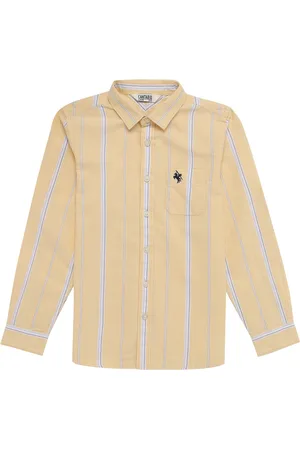 CANTABIL Boys Striped Cotton Casual Shirt