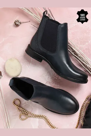 Elle Women Leather Chelsea Boots