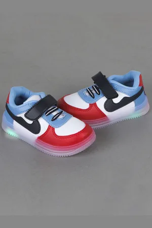FEETWELL Kids Colourblocked Led Lights Sneakers