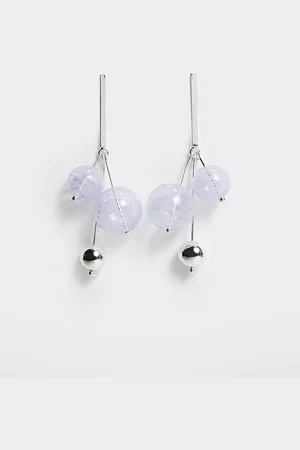 MANGO Circular Drop Earrings