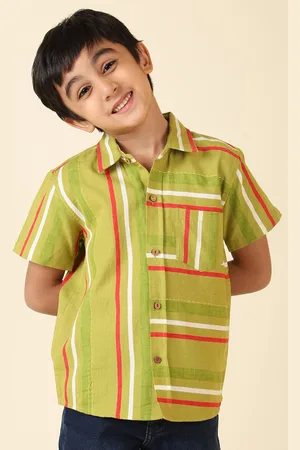 Fabindia Boys Striped Casual Shirt