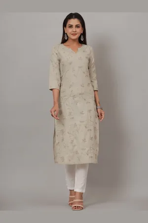 CRAFTED FOR YOU Women Floral Printed Pure Cotton Kurta With Trousers