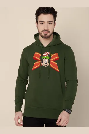 Free Authority Men Christmas Minnie Mouse Printed Hoodie Sweatshirt