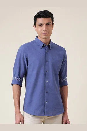 Fabindia Men Blue Slim Fit Cotton Casual Shirt