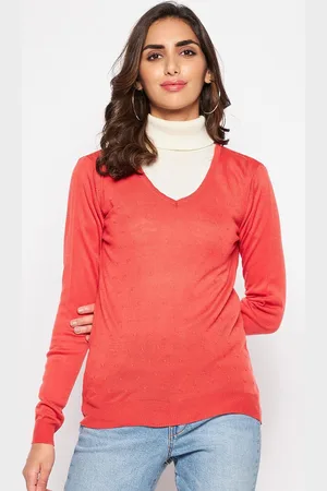 CANTABIL Women Acrylic Coral Pullover