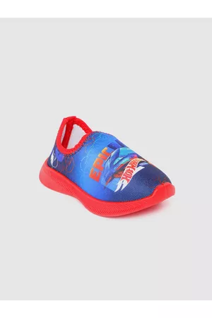 toothless Boys Blue Hot Wheels Printed Slip-On Sneakers