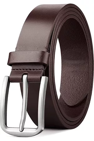 KAEZRI Men Brown Leather Belt