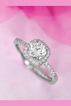 Zavya Women Silver-Toned Rhodium Plated 925 Sterling Silver CZ Adujstable Finger Ring