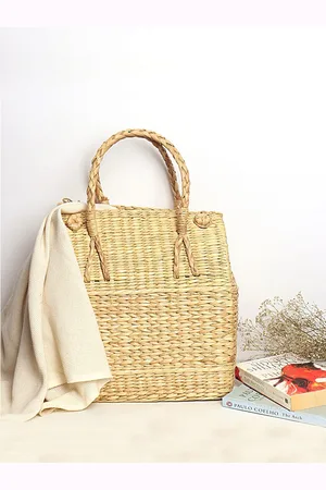 HABERE INDIA Textured Oversized Shopper Tote Bag with Cut Work