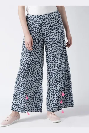 DODO & MOA Women Printed Flared Trousers