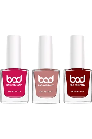 Bad Company Set Of 3 No Toxin Nail Lacquer - 10ml each