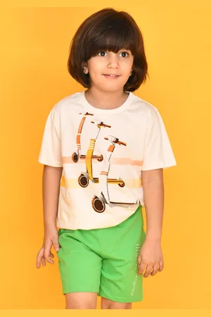 Anthrilo Boys Green Cotton ???????Shorts