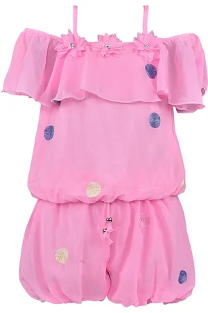 Wish Karo Girls Pink Top with Shorts