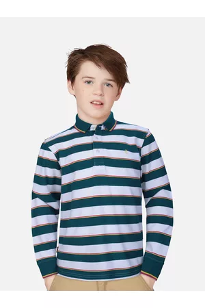 Gini and Jony Boys Striped Polo Collar T-shirt