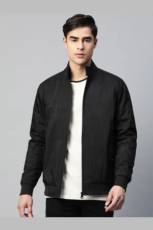 Pierre Carlo Men Checked Bomber Jacket