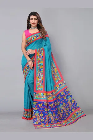 HRITIKA Floral Printed Pure Georgette Saree