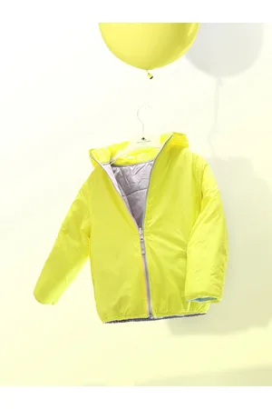 Cherry Crumble Kids Grey & Blue Colourblocked Reversible Padded Jacket