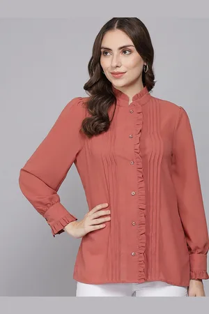 BEATNIK Women Pleated Casual Shirt