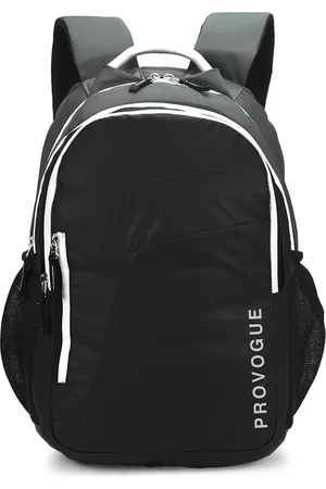 Provogue Unisex Black & Grey Backpack with Rain Cover