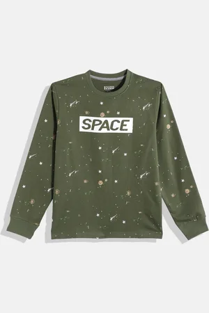 HERE&NOW Boys Typography Printed Sweatshirt