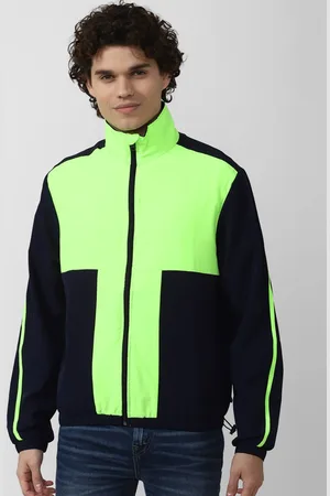 Forever 21 Men Colourblocked Sporty Jacket