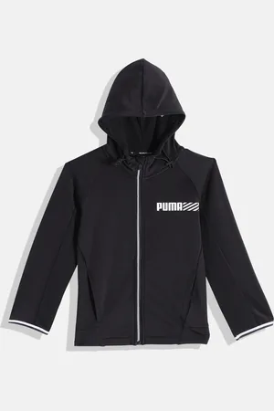 PUMA Boys Hooded Tech Tailored Regular Fit Jacket