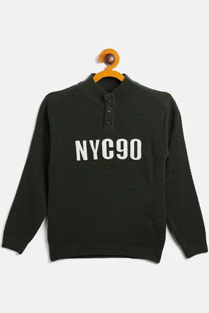 Duke Boys Typography Applique Acrylic Pullover