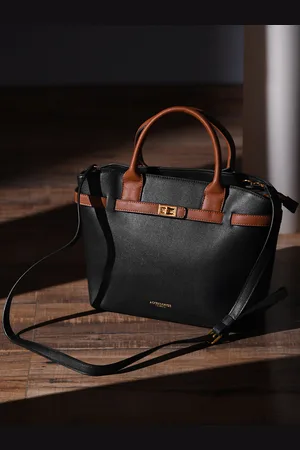 Accessorize London Women Faux Leather Rosaline Handheld Bag
