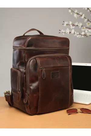 Teakwood Leathers Brown Leather Backpack