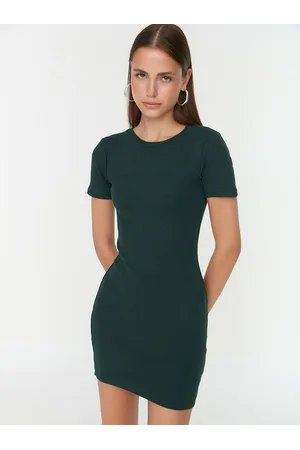 Trendyol Women Green Bodycon Mini Dress