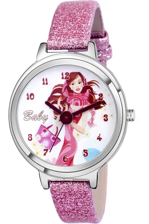 Kool Unisex Kids Pink Printed Dial Straps Analogue Watch KK 306 PK