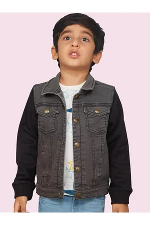 Kaley Full Sleeve Washed Girls Denim Jacket - Buy Kaley Full Sleeve Washed  Girls Denim Jacket Online at Best Prices in India | Flipkart.com