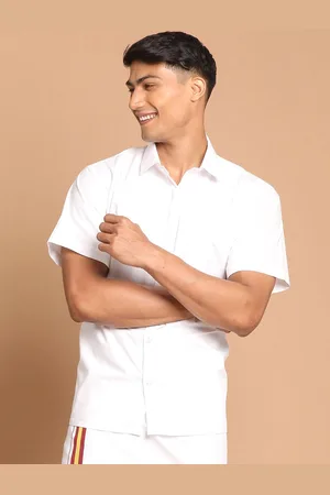 Vastramay Men White Premium Casual Shirt