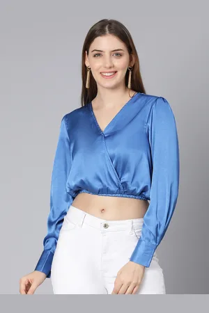 Oxolloxo Women Wrap Crop Top