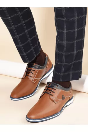 Liberty Men Tan PU Flat Boots