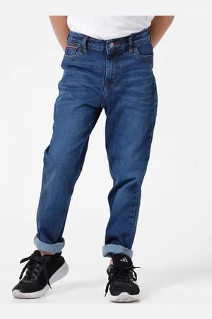 KATE & OSCAR Boys Comfort Fit Low Distress Light Fade Casual Cotton Jeans