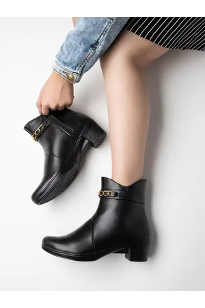 Shoetopia Women Black Casual Boots