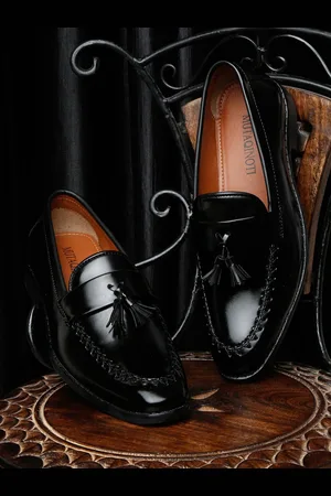 MUTAQINOTI Men Leather Formal Loafers
