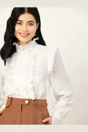 DressBerry Women White Comfort Casual Shirt