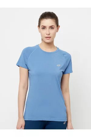 Lotto Women Sports T-shirts - Women Blue Outdoor Sports T-shirt