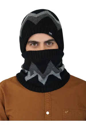 iSWEVEN Unisex Black & Grey Beanie