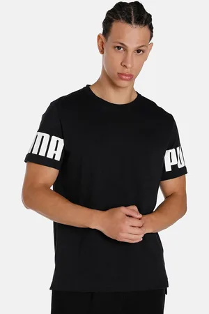 PUMA Men Rebel Tee Monochrome Cotton T-shirt
