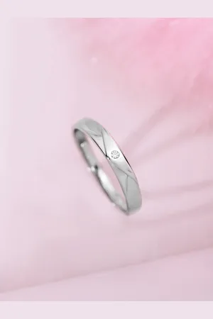 Zavya Women 925 Sterling Silver Rhodium Plated Ring