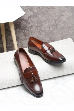 MUTAQINOTI Men Patent Leather Loafers