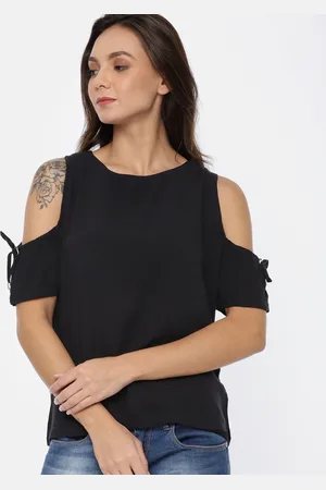 Deal Women Black Solid Regular Top