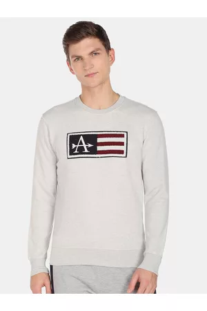 Arrow Men Applique Sweatshirt