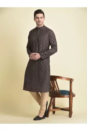TABARD Ethnic Motifs Printed Straight Regular Fit Cotton Kurta